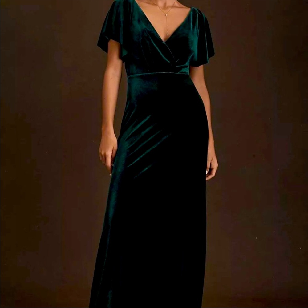 Jenny Yoo Ellis Emersld dress size 12 worn once for 4 hours-not altered!